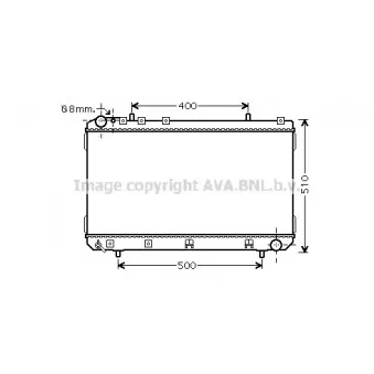 Radiateur, refroidissement du moteur AVA QUALITY COOLING DWA2109