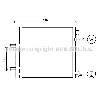 Condenseur, climatisation AVA QUALITY COOLING DWA5140D