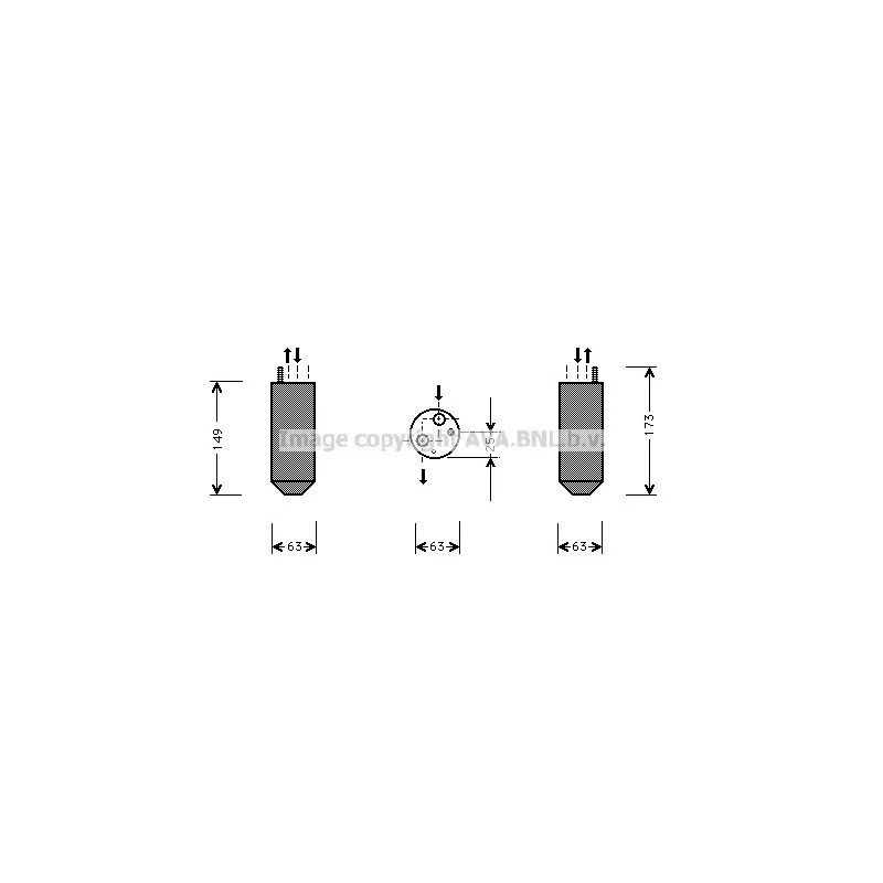 Filtre déshydratant, climatisation AVA QUALITY COOLING DWD029
