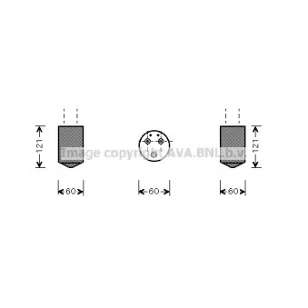 Filtre déshydratant, climatisation AVA QUALITY COOLING DWD043