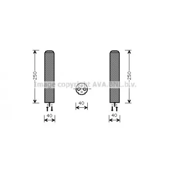 Filtre déshydratant, climatisation AVA QUALITY COOLING DWD050