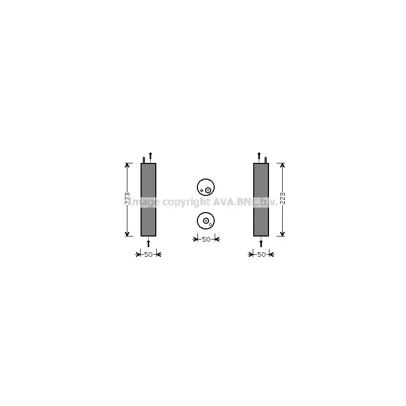 Filtre déshydratant, climatisation AVA QUALITY COOLING DWD057