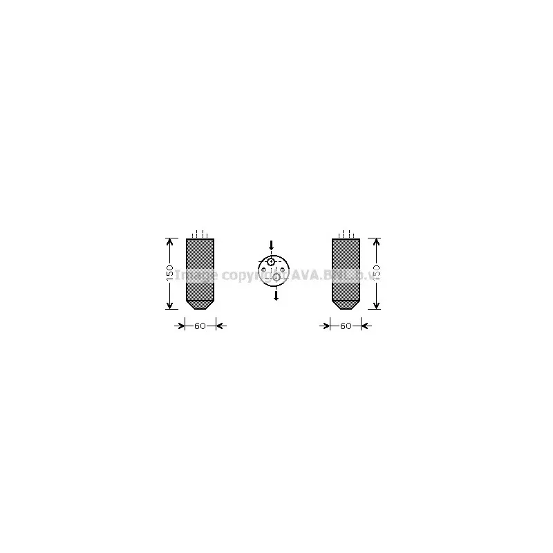 Filtre déshydratant, climatisation AVA QUALITY COOLING DWD078