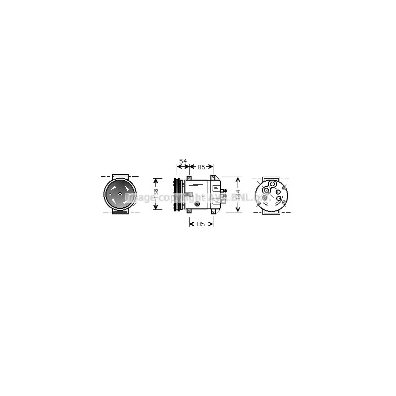 Compresseur, climatisation AVA QUALITY COOLING DWK020