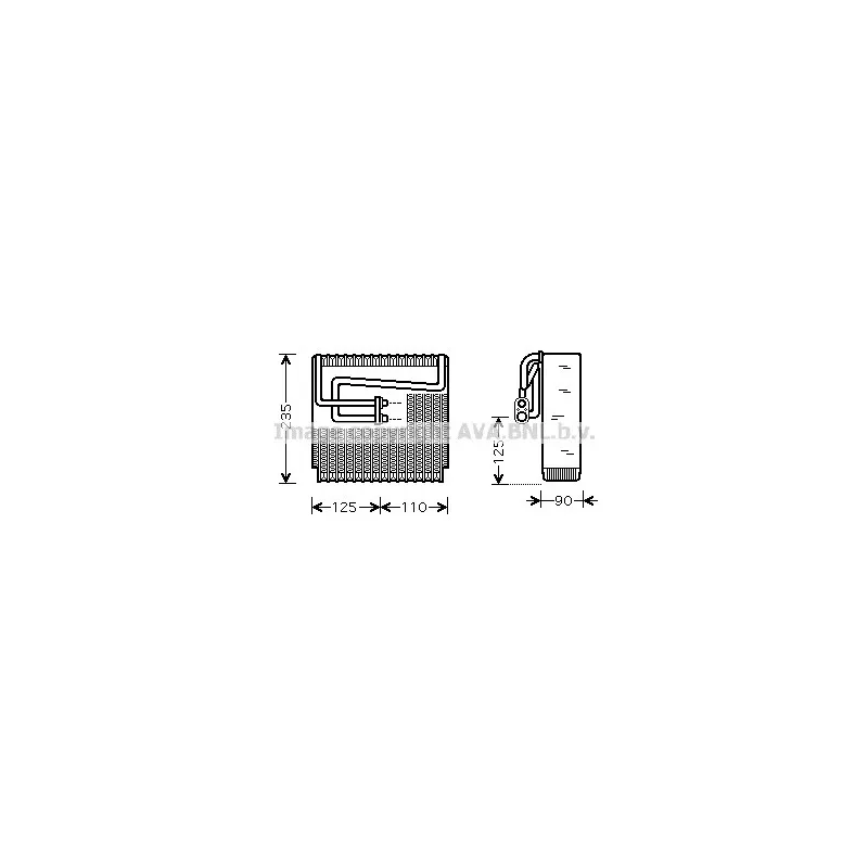Evaporateur climatisation AVA QUALITY COOLING DWV064
