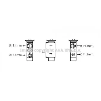 Détendeur, climatisation AVA QUALITY COOLING FD1492
