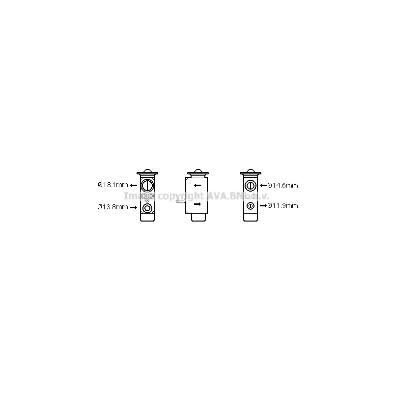 Détendeur, climatisation AVA QUALITY COOLING FD1492
