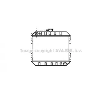 Radiateur, refroidissement du moteur AVA QUALITY COOLING FD2002