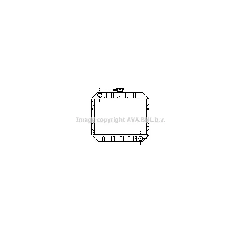 Radiateur, refroidissement du moteur AVA QUALITY COOLING FD2002