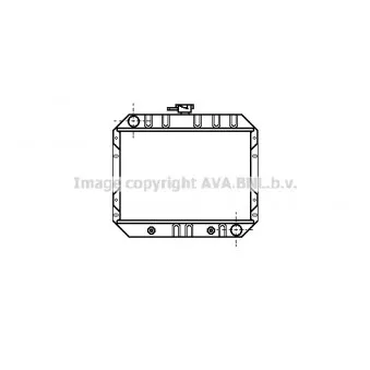 Radiateur, refroidissement du moteur AVA QUALITY COOLING FD2003