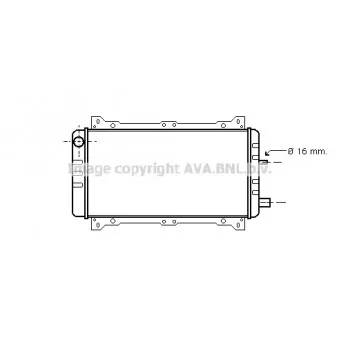 Radiateur, refroidissement du moteur AVA QUALITY COOLING FD2005