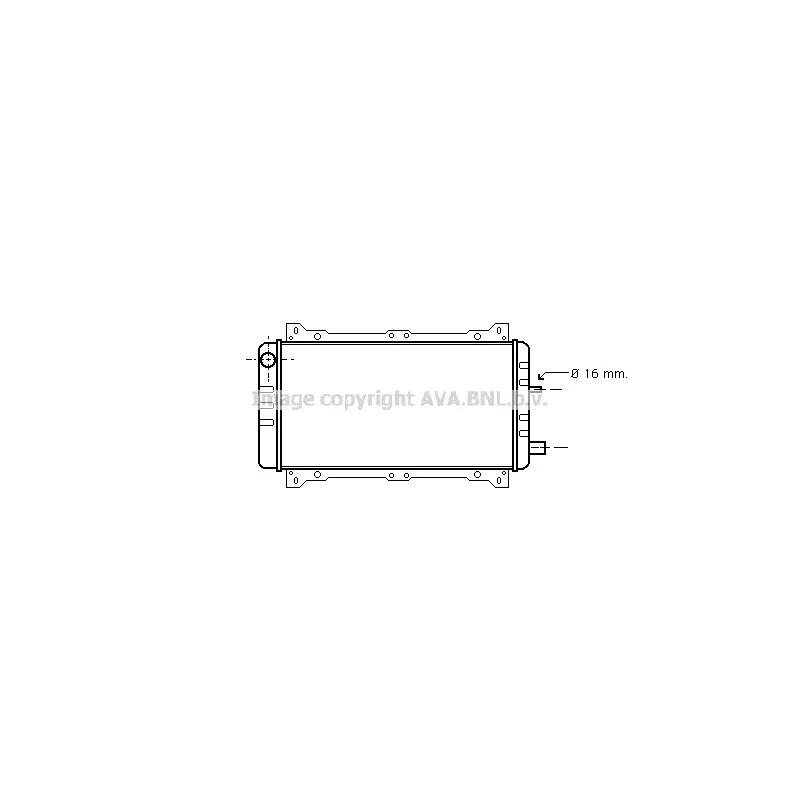 Radiateur, refroidissement du moteur AVA QUALITY COOLING FD2005