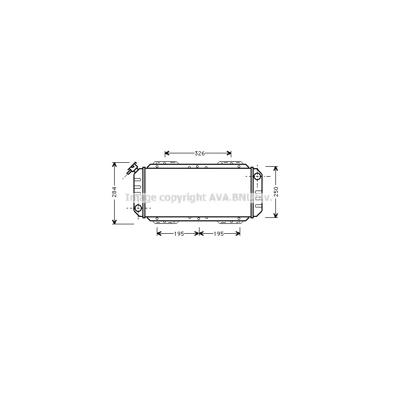 Radiateur, refroidissement du moteur AVA QUALITY COOLING FD2008