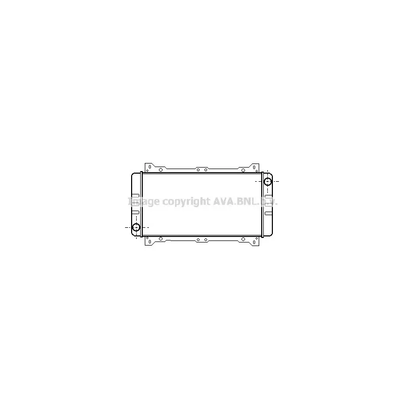 Radiateur, refroidissement du moteur AVA QUALITY COOLING FD2010
