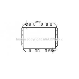 Radiateur, refroidissement du moteur AVA QUALITY COOLING FD2018