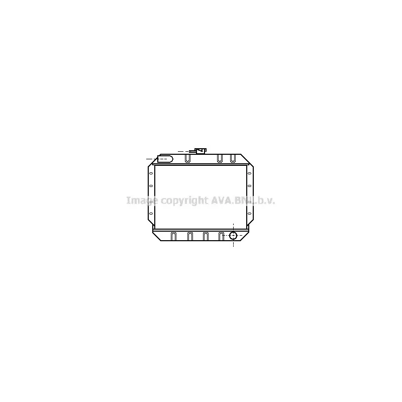Radiateur, refroidissement du moteur AVA QUALITY COOLING FD2019