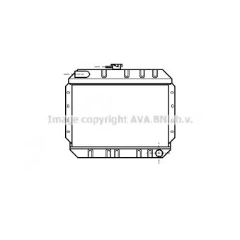 Radiateur, refroidissement du moteur AVA QUALITY COOLING FD2020
