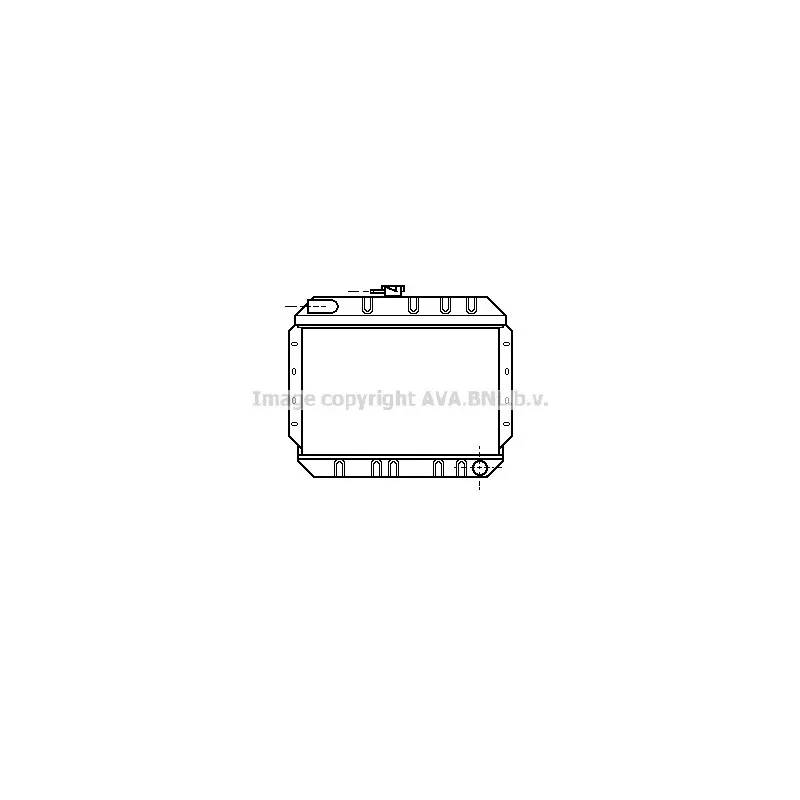 Radiateur, refroidissement du moteur AVA QUALITY COOLING FD2020