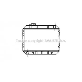 Radiateur, refroidissement du moteur AVA QUALITY COOLING FD2024