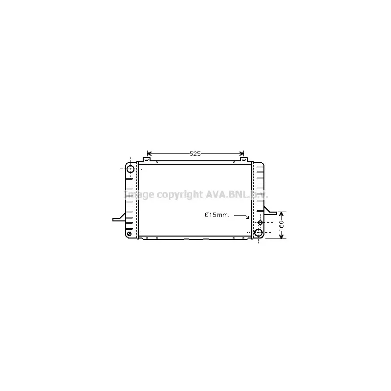 Radiateur, refroidissement du moteur AVA QUALITY COOLING FD2030