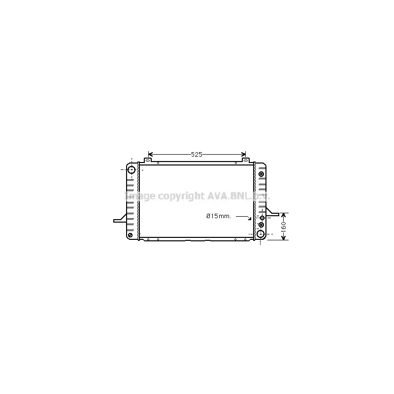 Radiateur, refroidissement du moteur AVA QUALITY COOLING FD2032