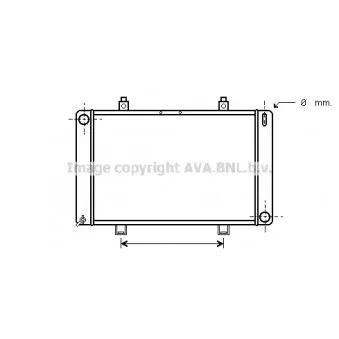 Radiateur, refroidissement du moteur AVA QUALITY COOLING