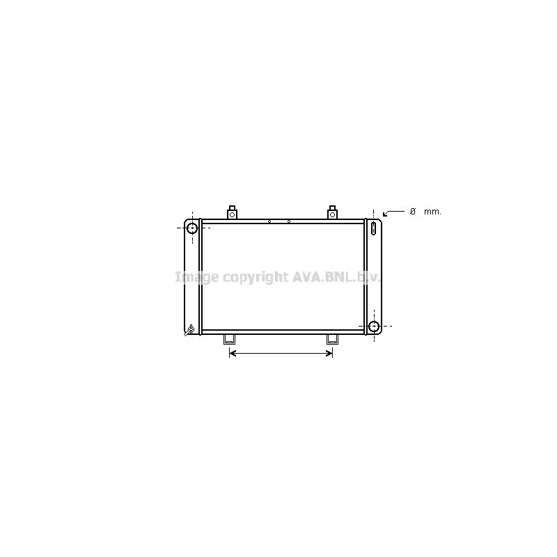 Radiateur, refroidissement du moteur AVA QUALITY COOLING FD2037