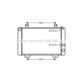 Radiateur, refroidissement du moteur AVA QUALITY COOLING