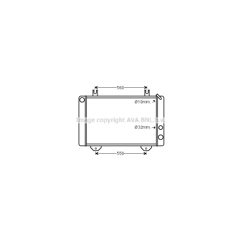 Radiateur, refroidissement du moteur AVA QUALITY COOLING FD2038