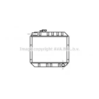 Radiateur, refroidissement du moteur AVA QUALITY COOLING FD2043