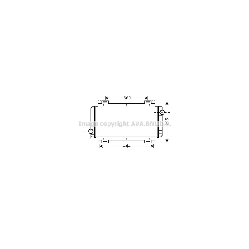 Radiateur, refroidissement du moteur AVA QUALITY COOLING FD2044