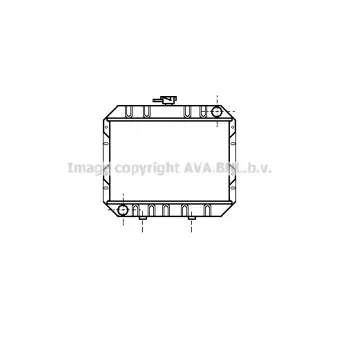 Radiateur, refroidissement du moteur AVA QUALITY COOLING FD2063