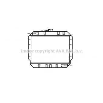 Radiateur, refroidissement du moteur AVA QUALITY COOLING FD2064