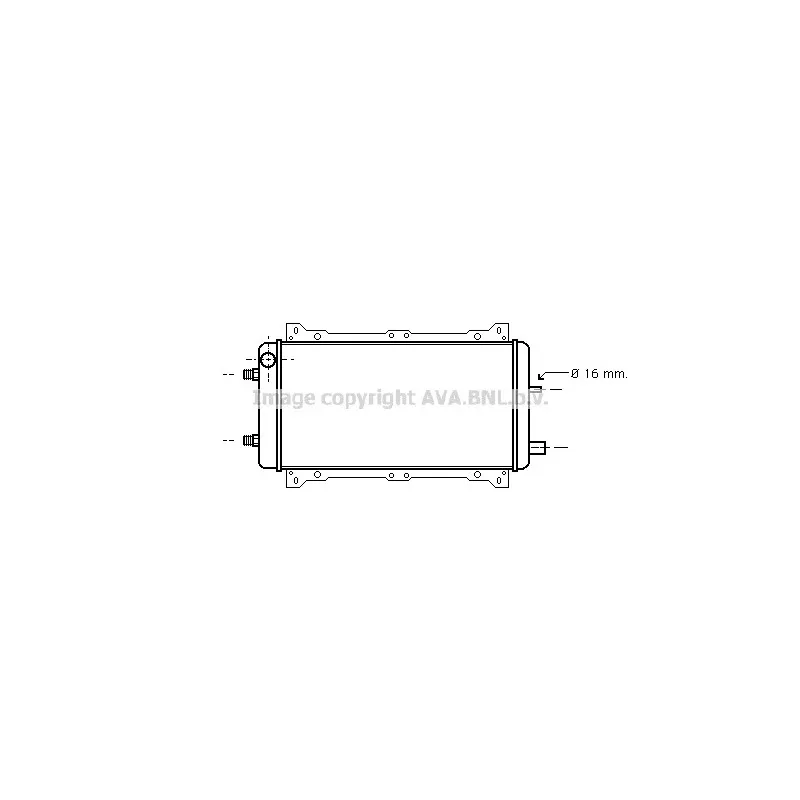 Radiateur, refroidissement du moteur AVA QUALITY COOLING FD2066