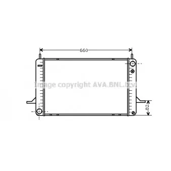 Radiateur, refroidissement du moteur AVA QUALITY COOLING