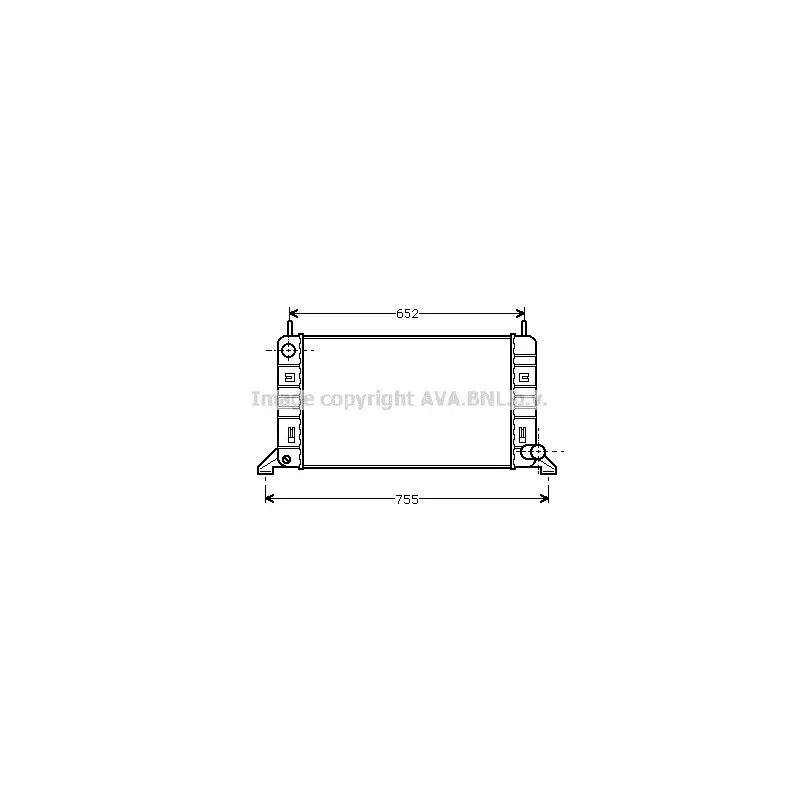Radiateur, refroidissement du moteur AVA QUALITY COOLING FD2080
