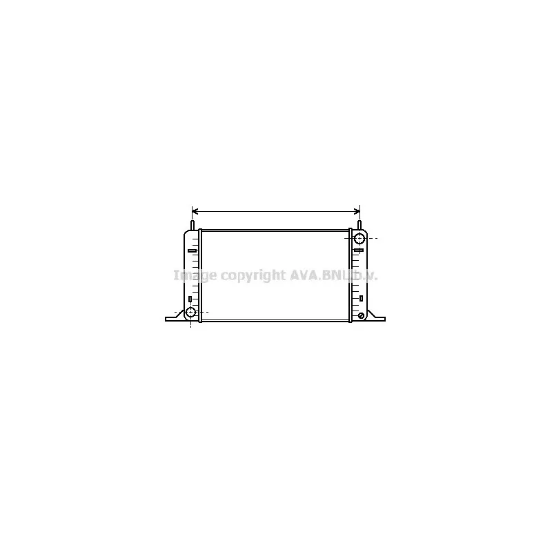 Radiateur, refroidissement du moteur AVA QUALITY COOLING FD2096