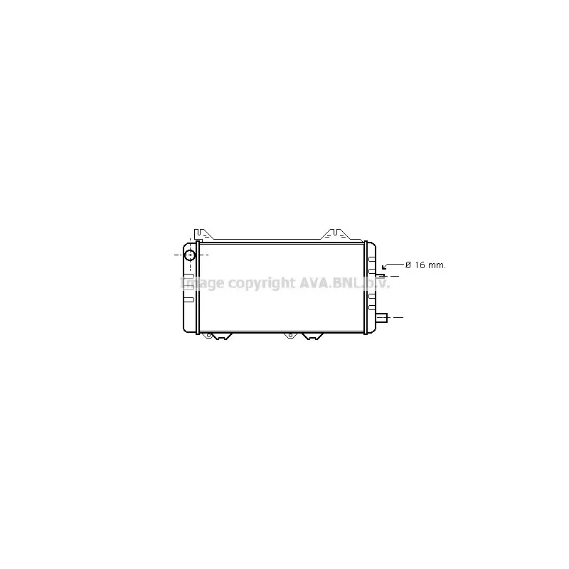 Radiateur, refroidissement du moteur AVA QUALITY COOLING FD2097