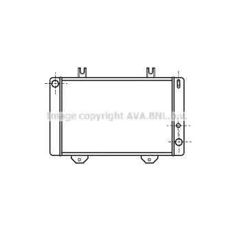 Radiateur, refroidissement du moteur AVA QUALITY COOLING FD2100