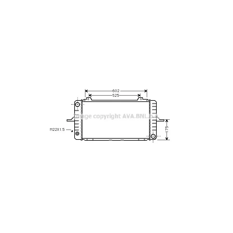 Radiateur, refroidissement du moteur AVA QUALITY COOLING FD2101