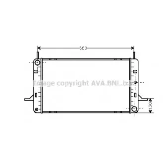 Radiateur, refroidissement du moteur AVA QUALITY COOLING FD2102