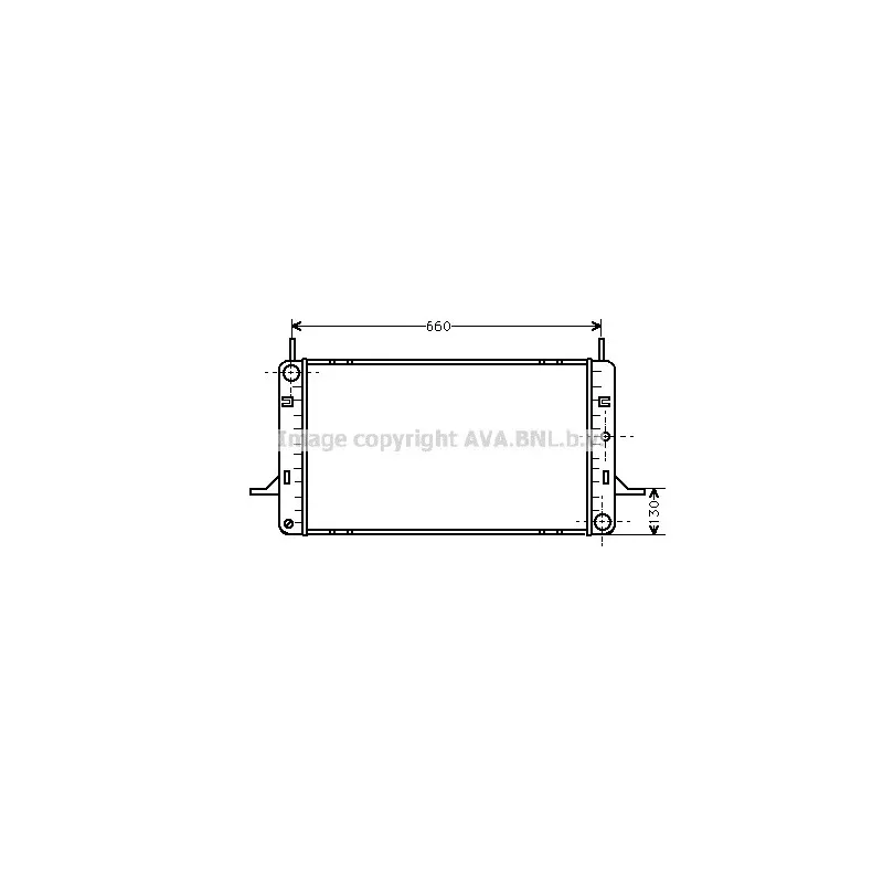Radiateur, refroidissement du moteur AVA QUALITY COOLING FD2102