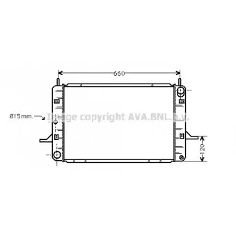 Radiateur, refroidissement du moteur AVA QUALITY COOLING