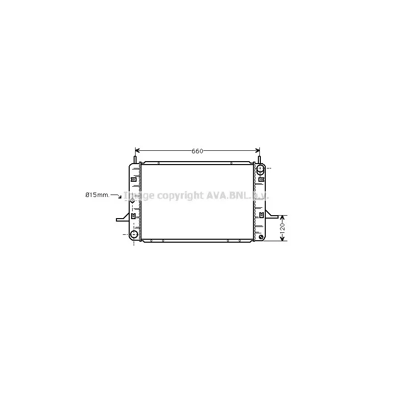 Radiateur, refroidissement du moteur AVA QUALITY COOLING FD2123