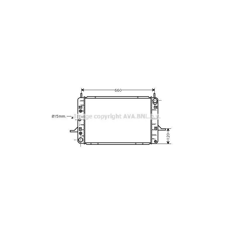Radiateur, refroidissement du moteur AVA QUALITY COOLING FD2124