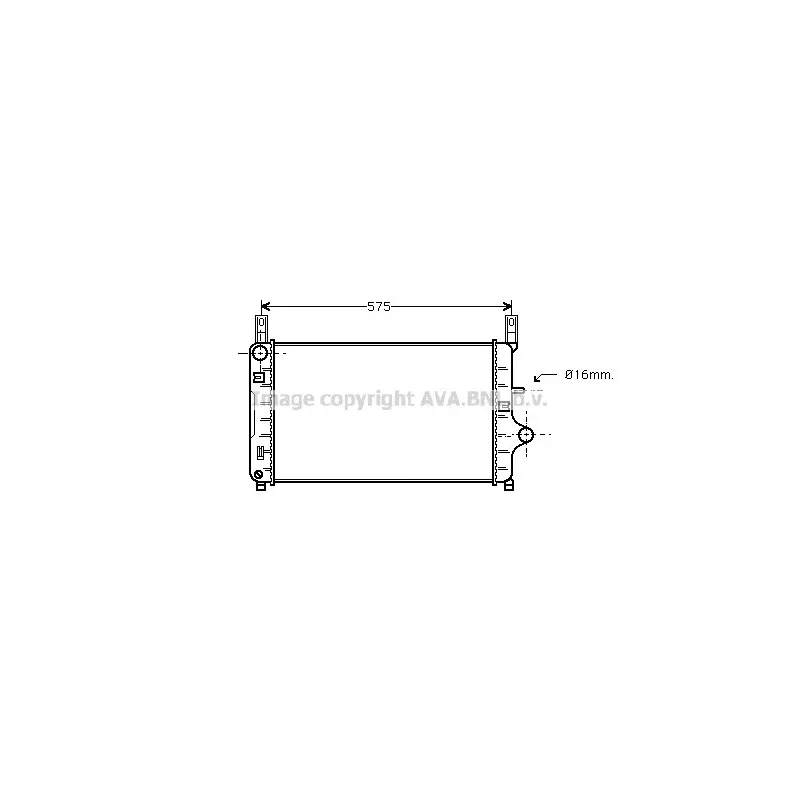Radiateur, refroidissement du moteur AVA QUALITY COOLING FD2127