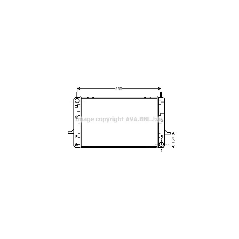 Radiateur, refroidissement du moteur AVA QUALITY COOLING FD2146