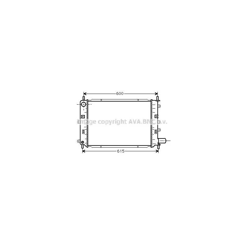 Radiateur, refroidissement du moteur AVA QUALITY COOLING FD2151