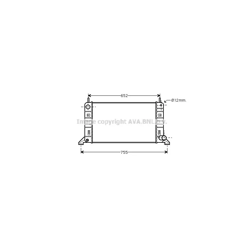 Radiateur, refroidissement du moteur AVA QUALITY COOLING FD2158