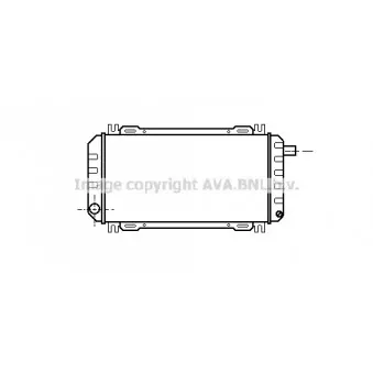 Radiateur, refroidissement du moteur AVA QUALITY COOLING FD2161